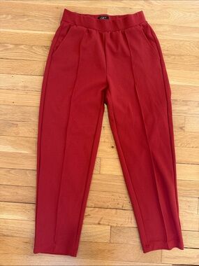 LOFT Womens Pink Tapered Dress Pants
